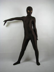 Brown Lycra Spandex Fullbody Zentai Suit